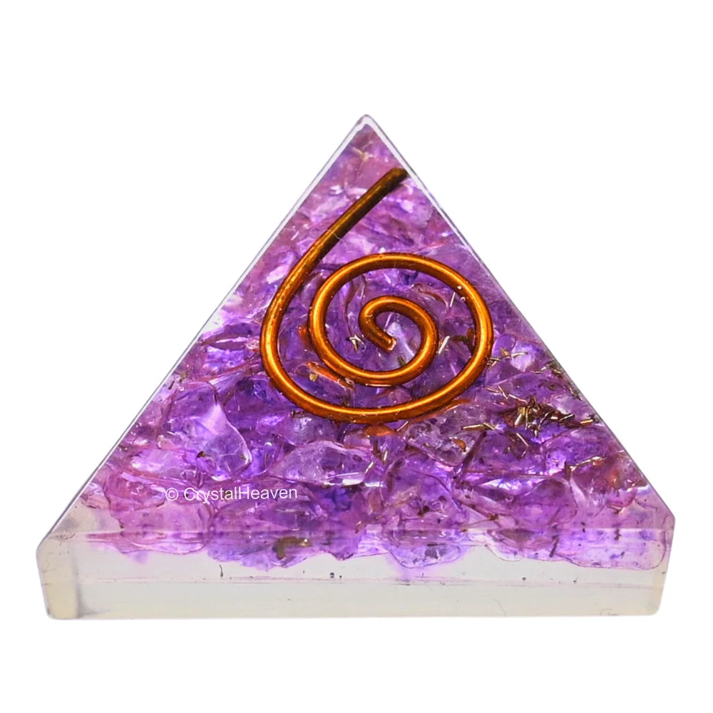 Amethyst Onyx Orgone Pyramid - 30mm