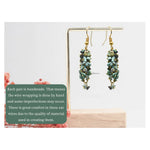 Larimar Crystal Earring (Gold)