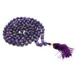 Amethyst Japa Mala (Hand Knotted)