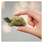 Vesuvianite Crystal Gemstone Hand Painted Tortoise (2-3 Inch)