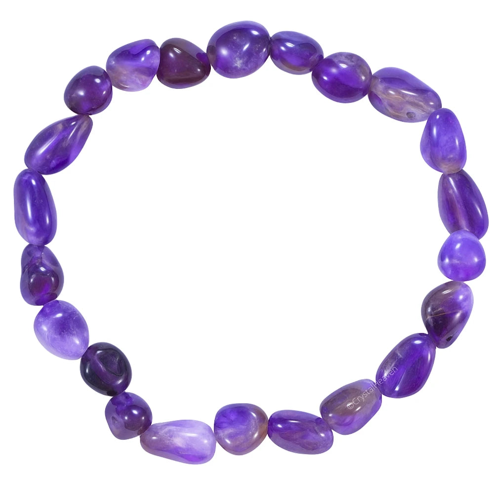 Amethyst Tumbled Bracelet (Elastic)