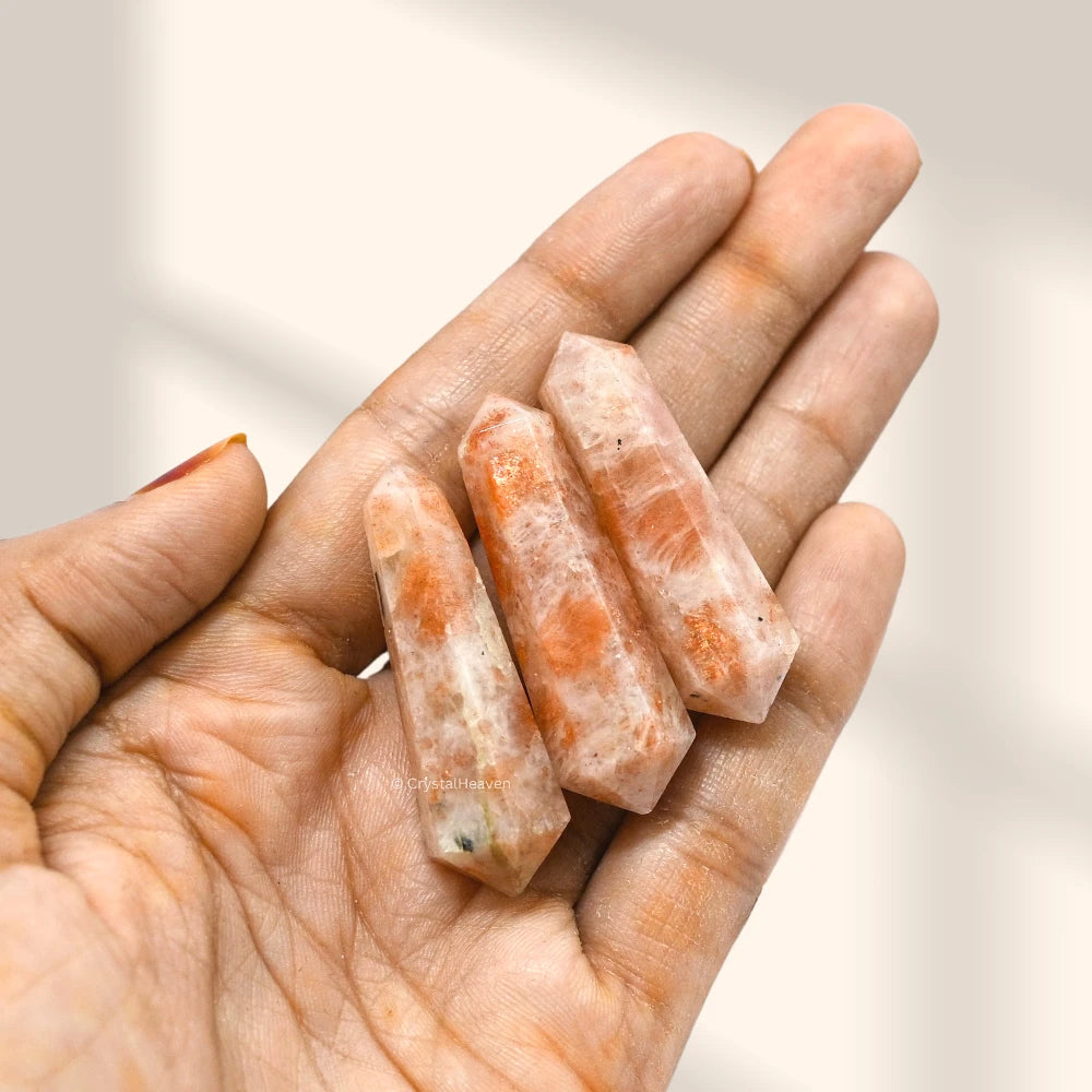 Sunstone Pencil Points (Double Terminated) (Set of 10)