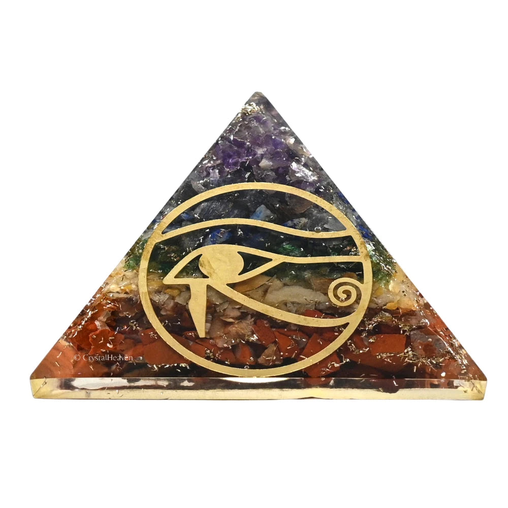 7 Chakra Orgone Pyramid (Horus Eye)