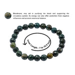 Bloodstone Bracelet (Faceted-Stretchable)