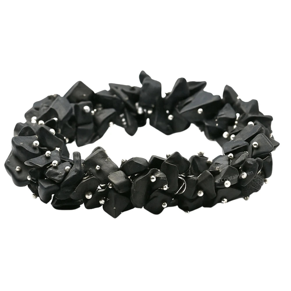 Shungite Chips Bead Bracelet