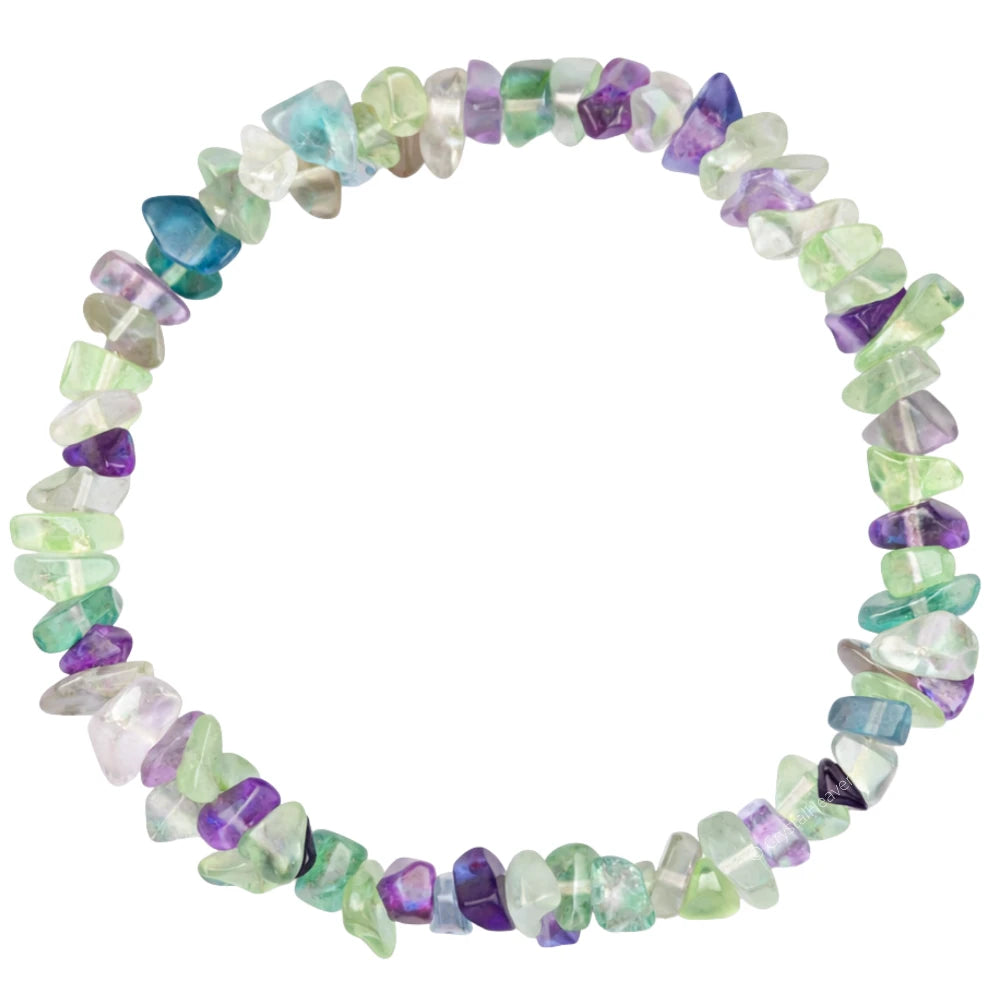 Multi Fluorite Chips Bracelet