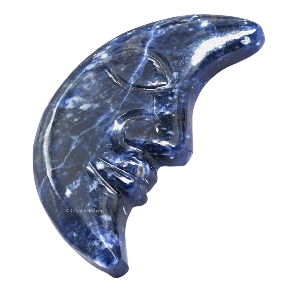 Sodalite Crescent Moon
