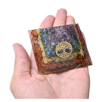 7 Chakra Orgone Pyramid (Small Tree Of Life)