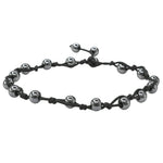 Hematite Anklet (Hand Knotted)