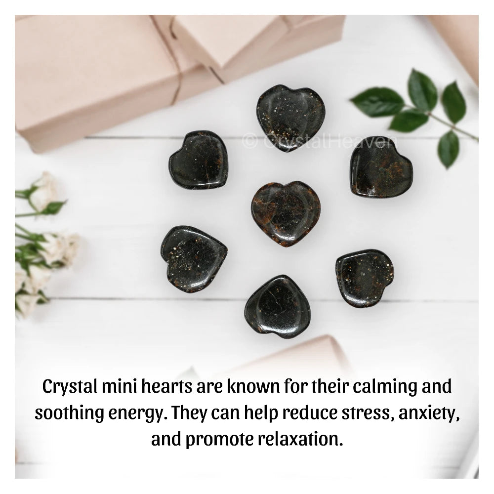 Garnet Mini Heart (Pack of 2)