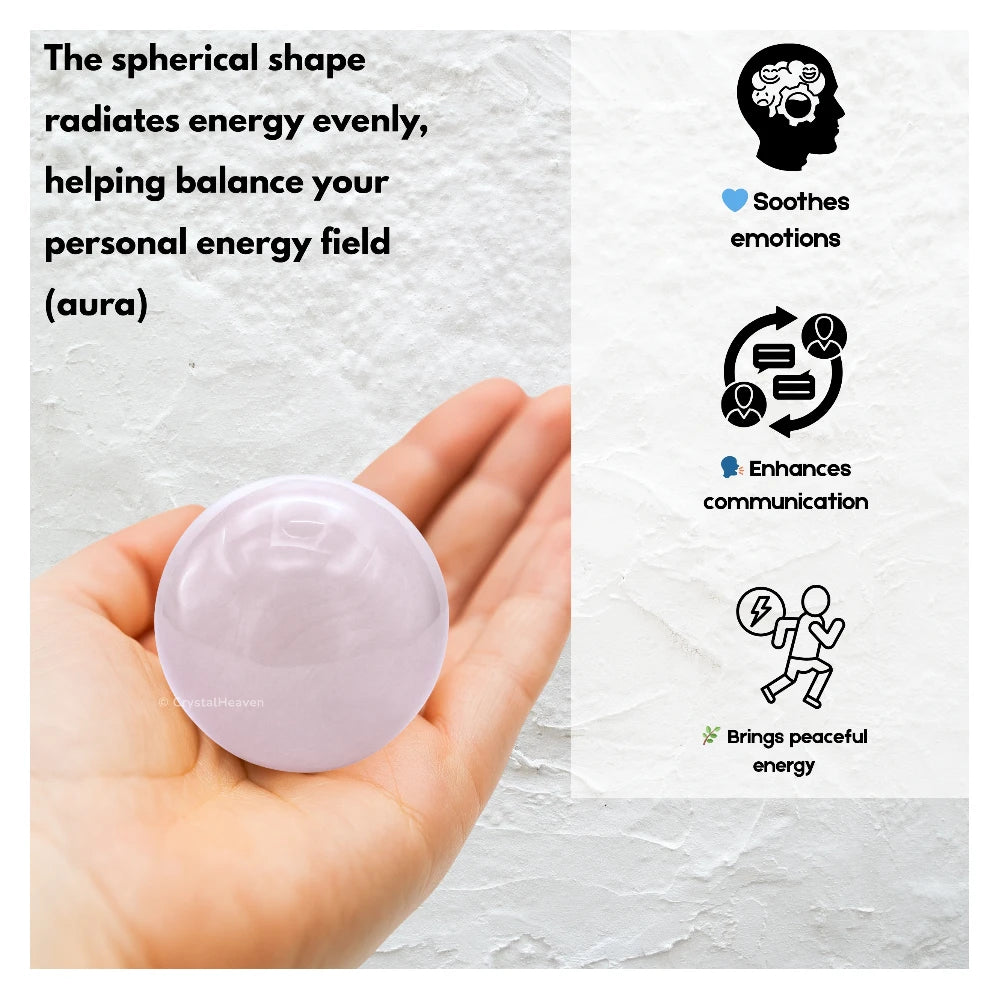 Pink Calcite Sphere (1.5 Inch)