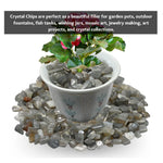 Grey Moonstone Chips - Pre Drilled