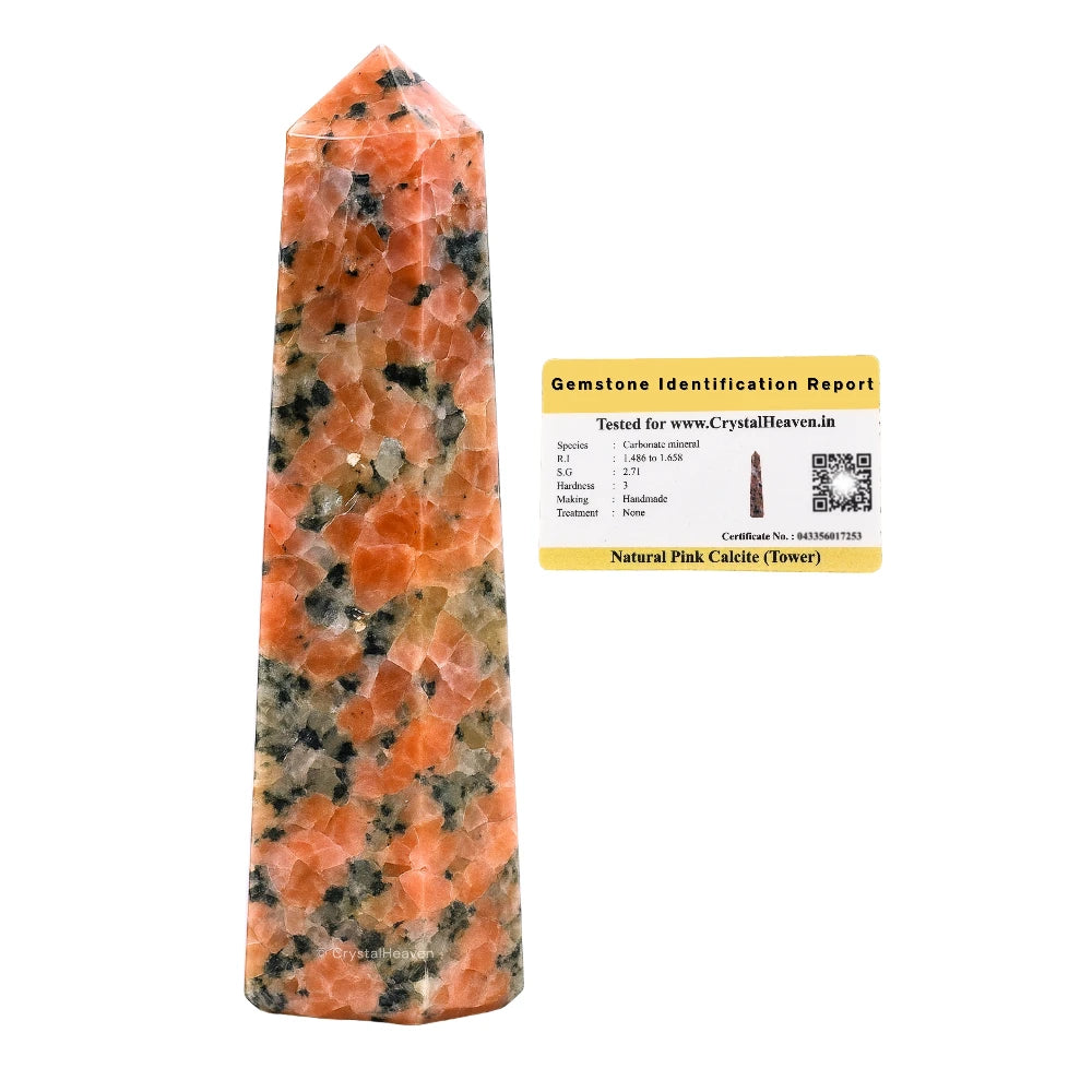 Pink Calcite Tower (3" to 4" inch)