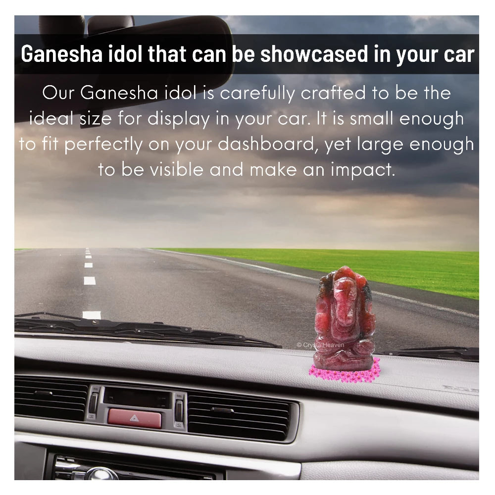 Rhodonite Crystal Ganesh Ganpati