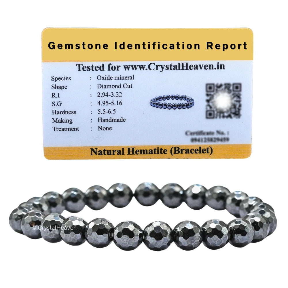 Hematite Bracelet (Faceted-Stretchable)