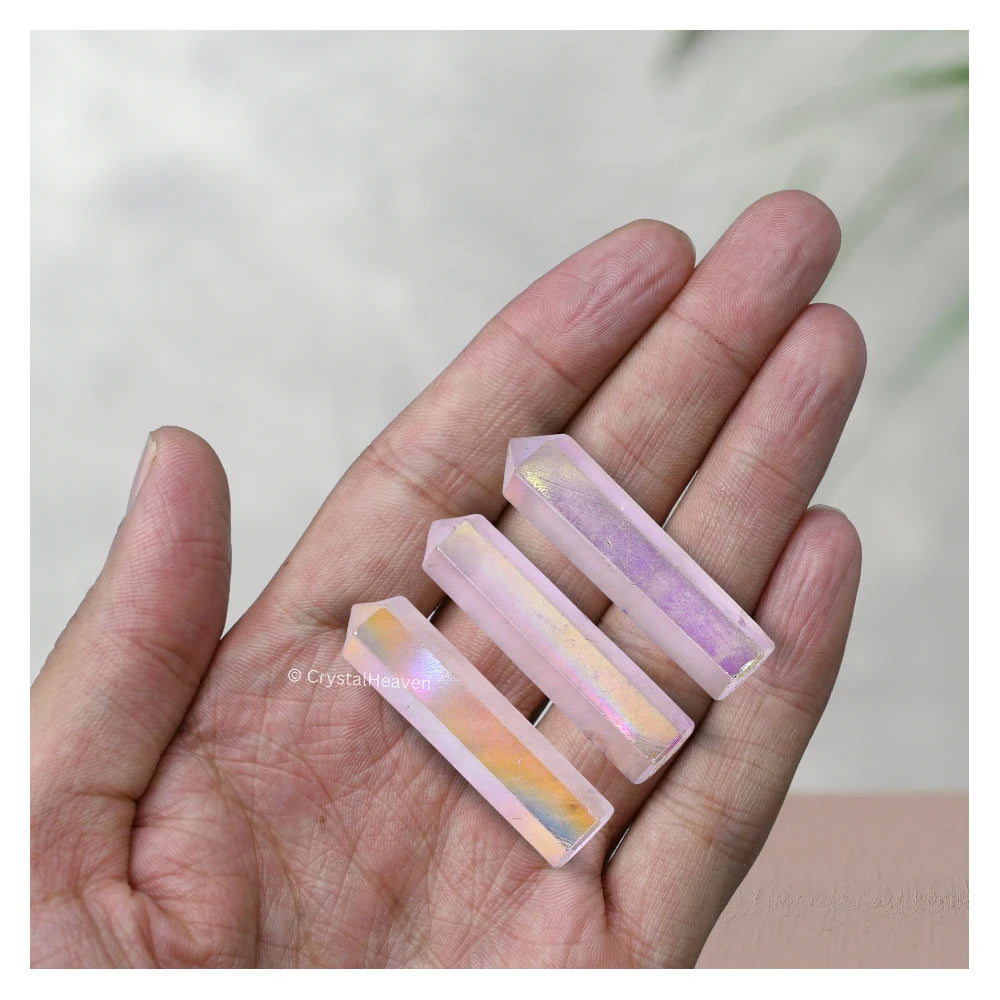 Angel Aura Rose Quartz Pencil Points (Set of 50)