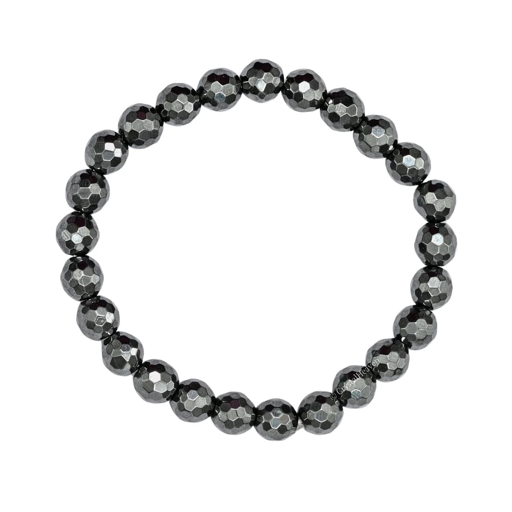 Hematite Bracelet (Faceted-Stretchable)