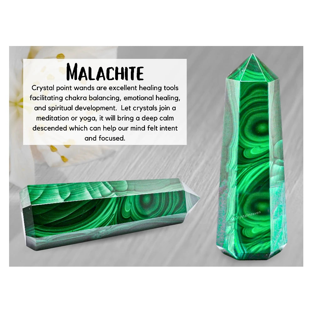 Malachite Crystal Tower (5.5" to 6" inch)