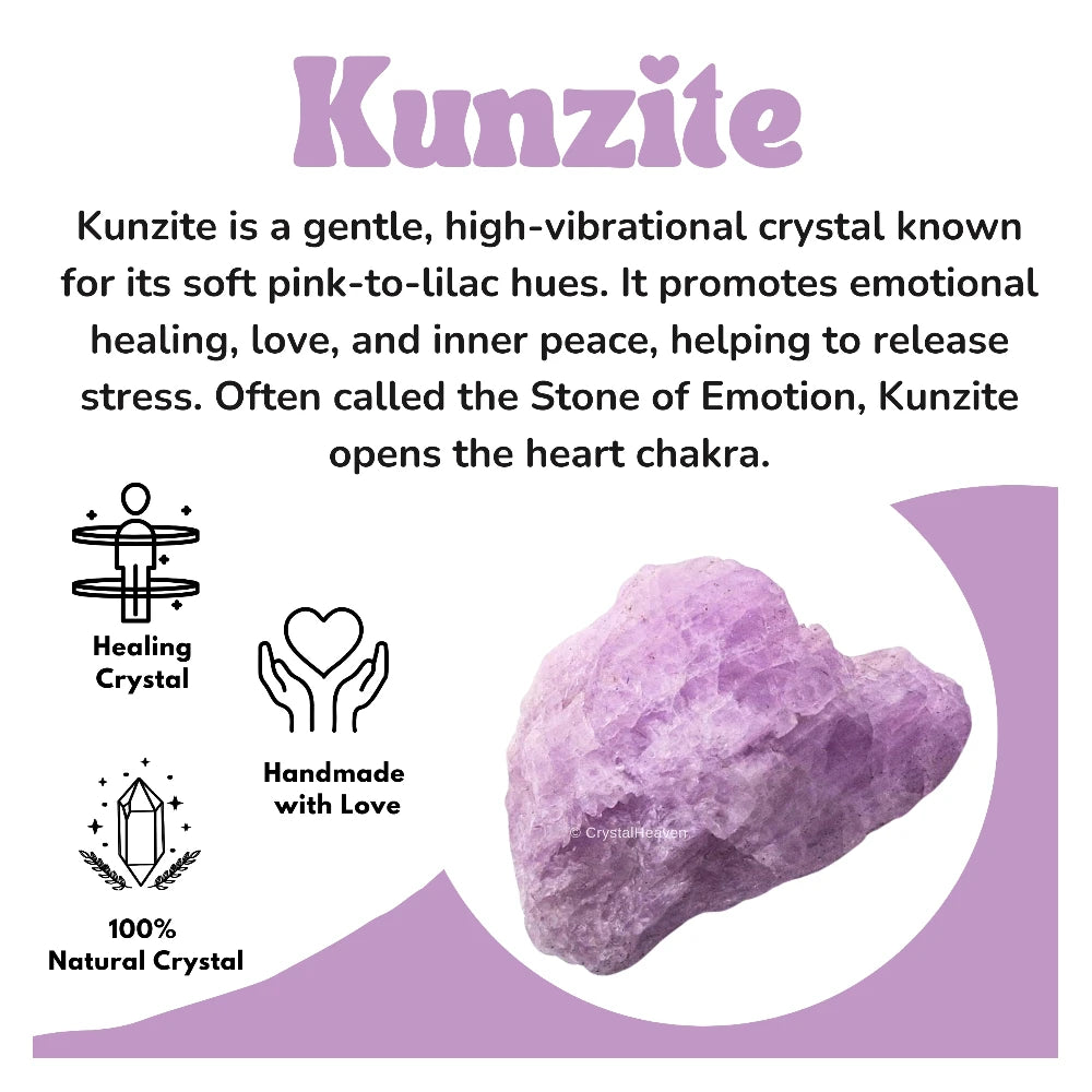 Raw Kunzite Crystals (2 Pieces)