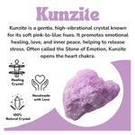 Raw Kunzite Crystals (2 Pieces)