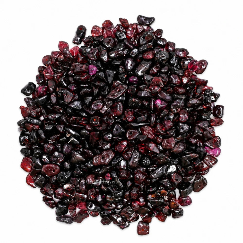 Garnet Chips - Pre Drilled