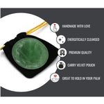 Green Fluorite Palm Stone