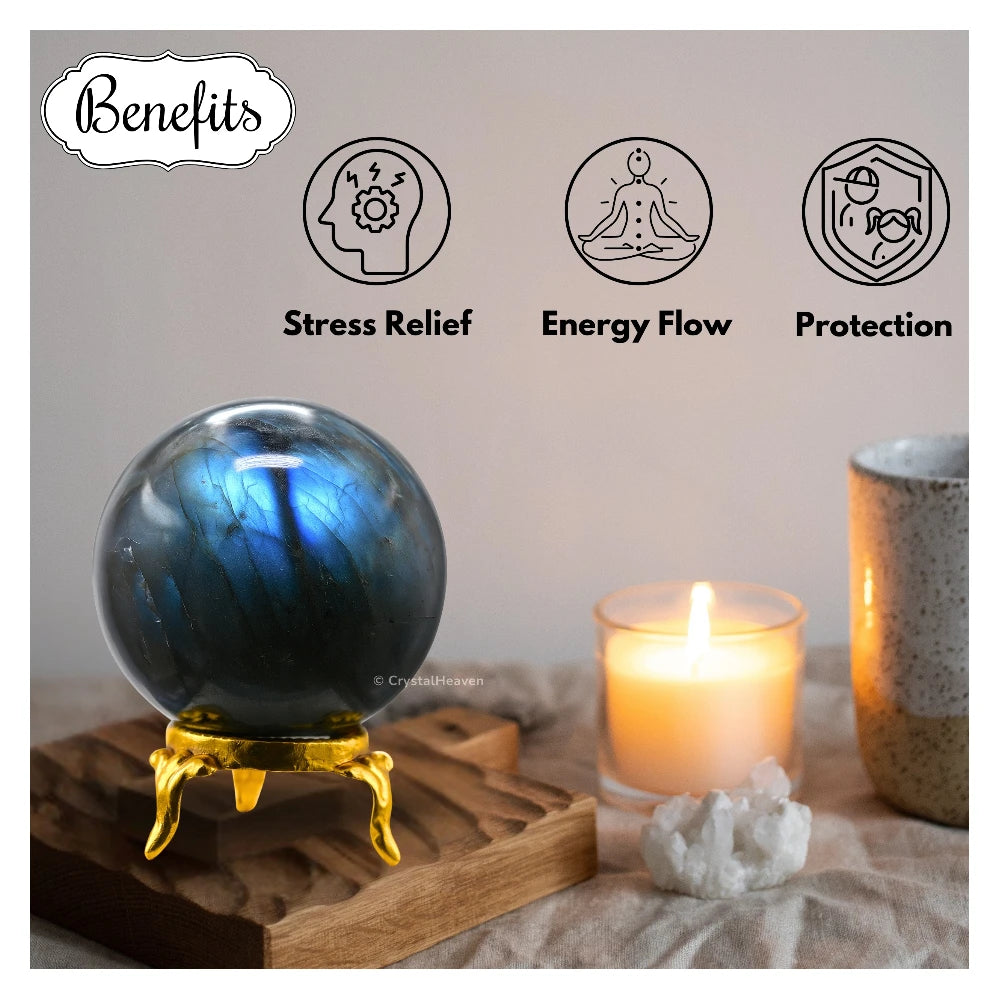 Labradorite Sphere (2 Inch)