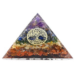7 Chakra Orgone Pyramid (Small Tree Of Life)