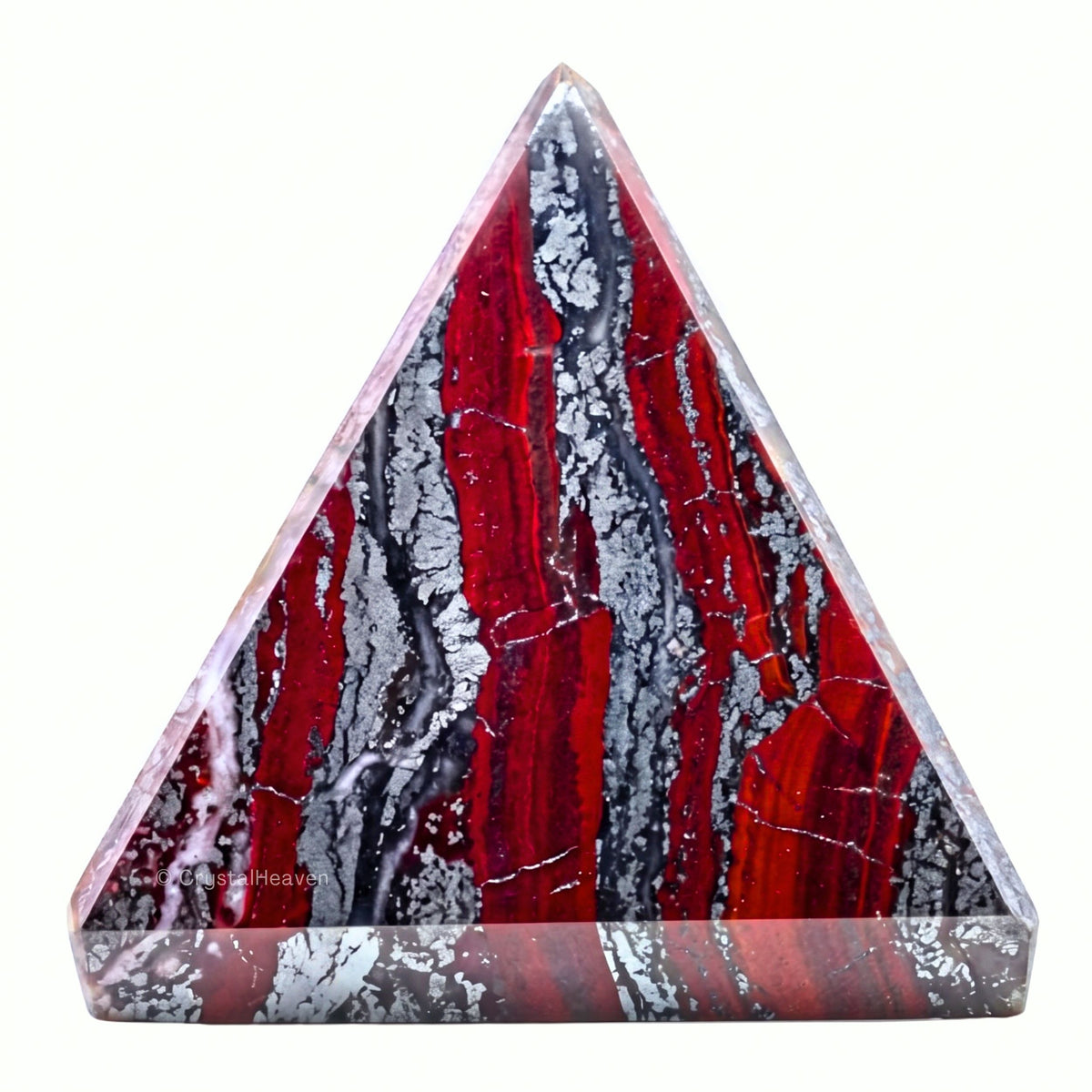 Red Jasper Hematite Pyramid (2 Inch)