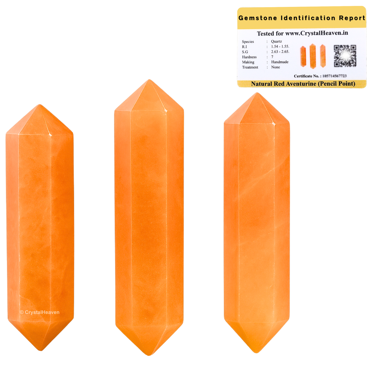 Red Aventurine Pencil Points (Double Terminated) (Set of 50)