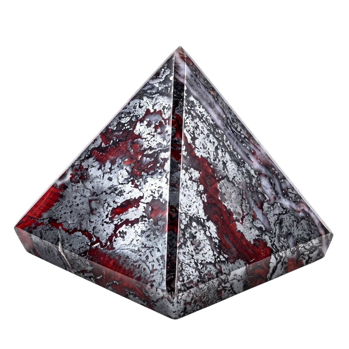 Red Jasper Hematite Pyramid (2 Inch)