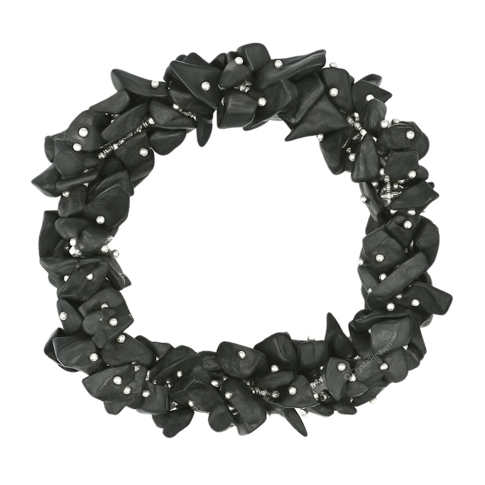 Shungite Chips Bead Bracelet