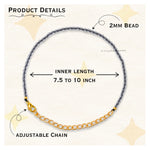 Labradorite Bracelets - 2mm Faceted Beads (Gold)