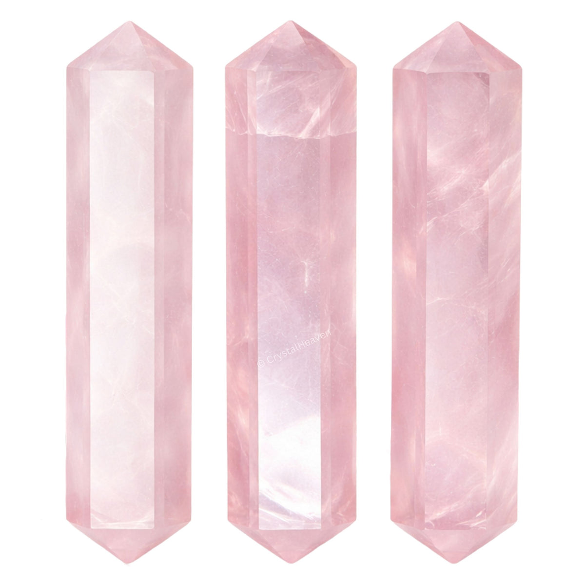 Rose Quartz Pencil Points (Double Terminated) (Set of 50)