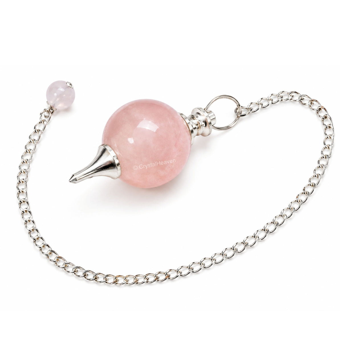 Rose Quartz Ball Pendulum