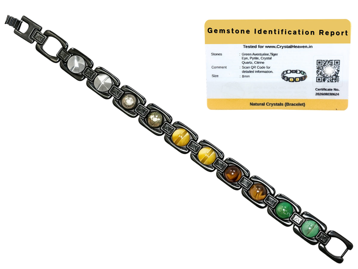 Dhanyog Bracelet - Premium Black Chain