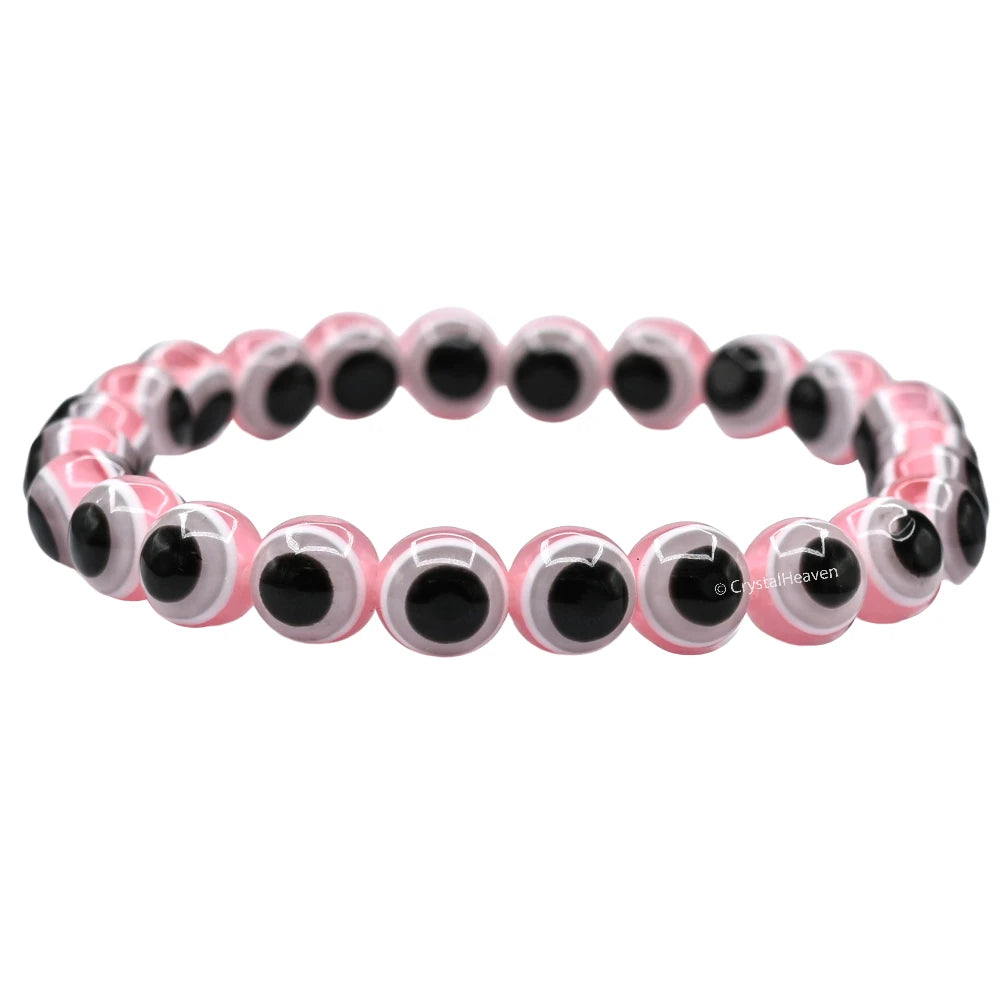Pink Evil Eye Bracelet