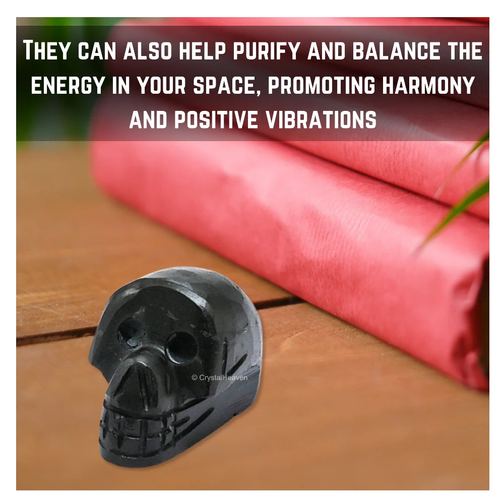 Shungite Skull
