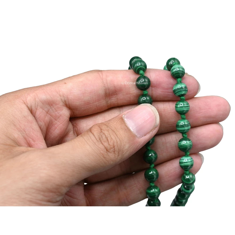 Malachite Japa Mala (Hand Knotted)
