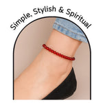 Red Onyx Anklet (Without Knot)