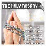 Multi Fluorite Crystal Tasbih (Silver)