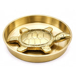 Tortoise with Plate Bass Idol Figurine (80 Gram, 2.5 Inch)