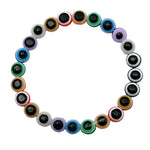 Multi Evil Eye Bracelet (1 By 1 Beads)