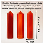 Red Onyx Pencil Points (Set of 3)