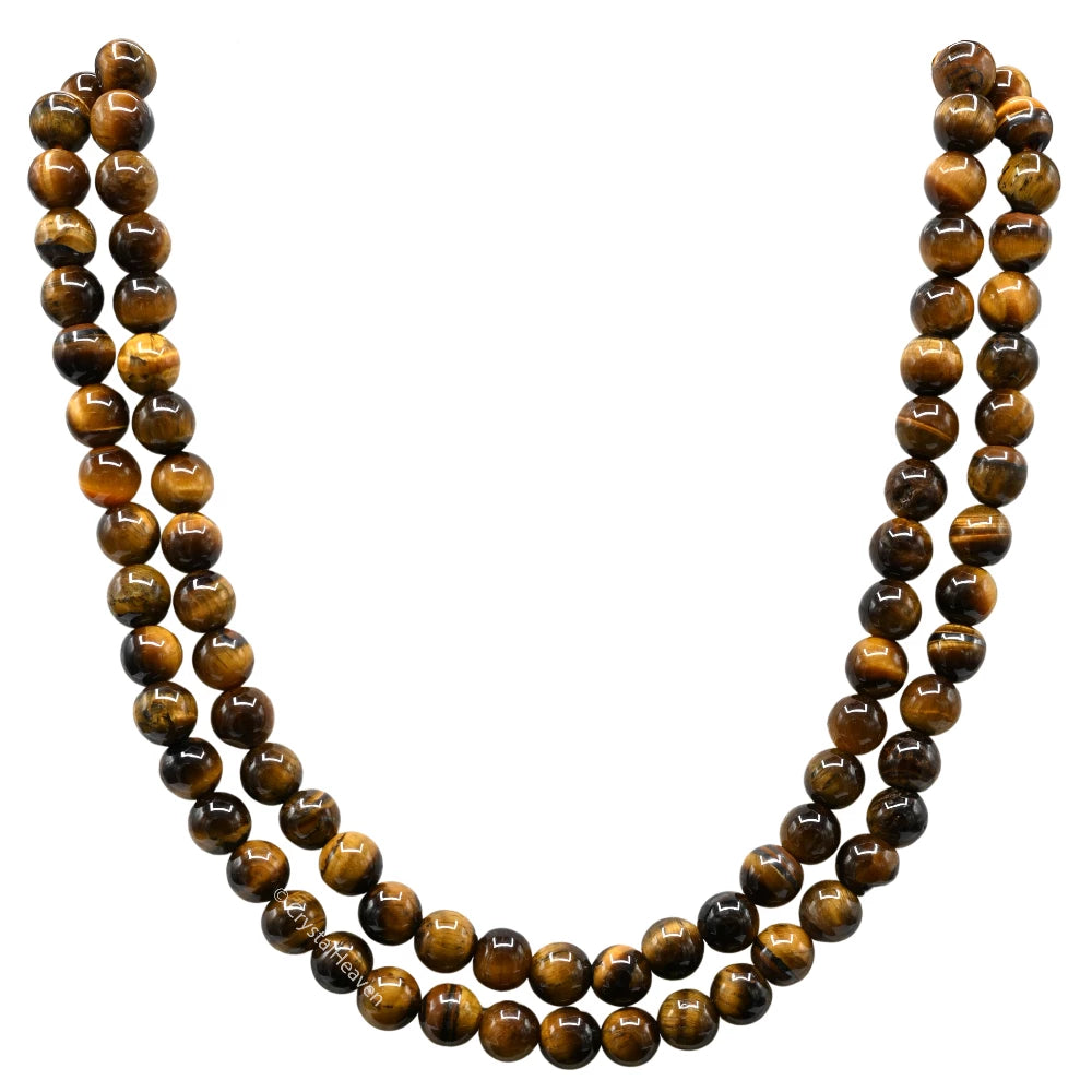 Tiger Eye Japa Mala (Without Knot/8mm)