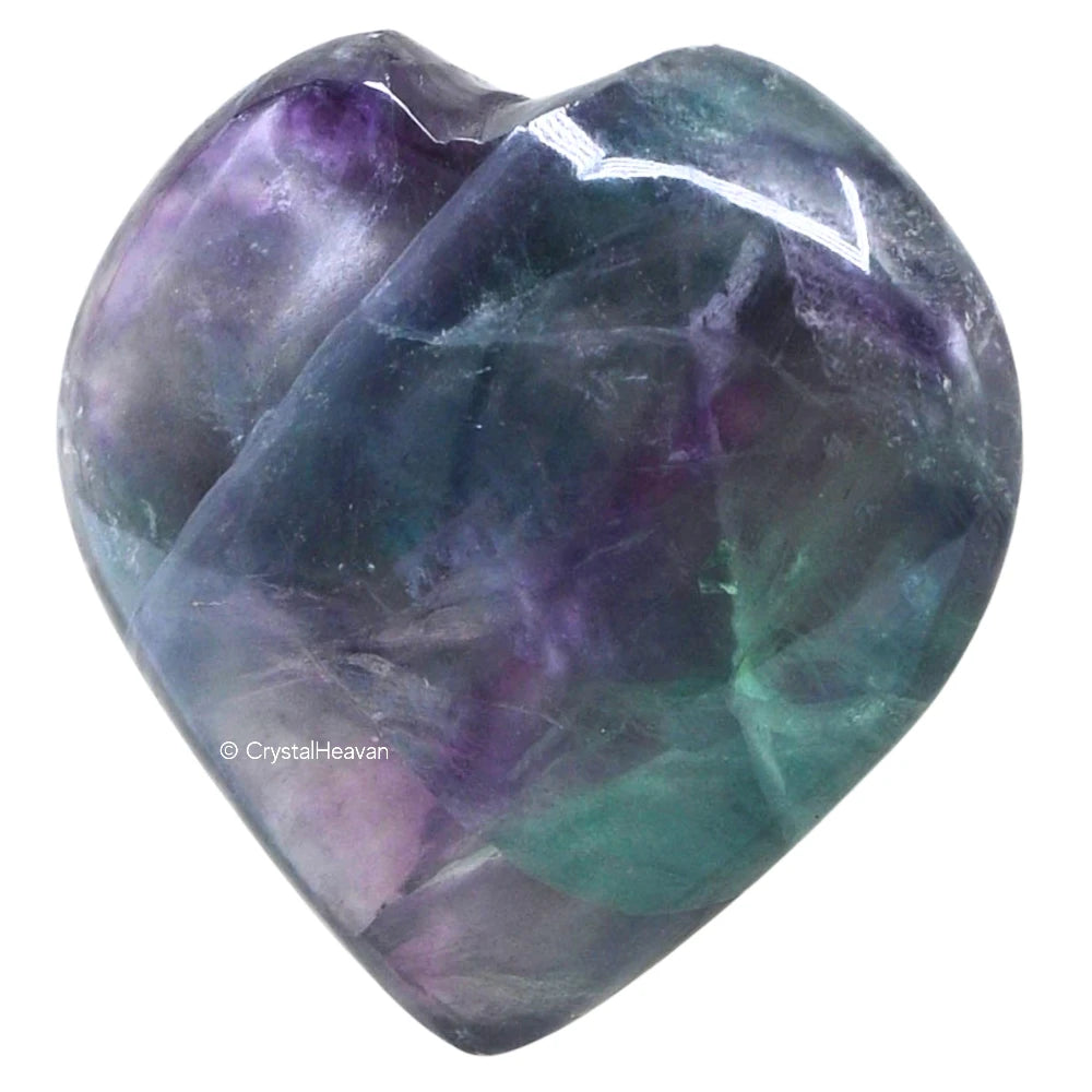 Purple Fluorite Heart