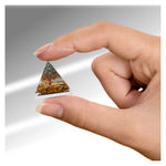 Tiger Eye with Pyrite Tree Orgone Pyramid - 30mm