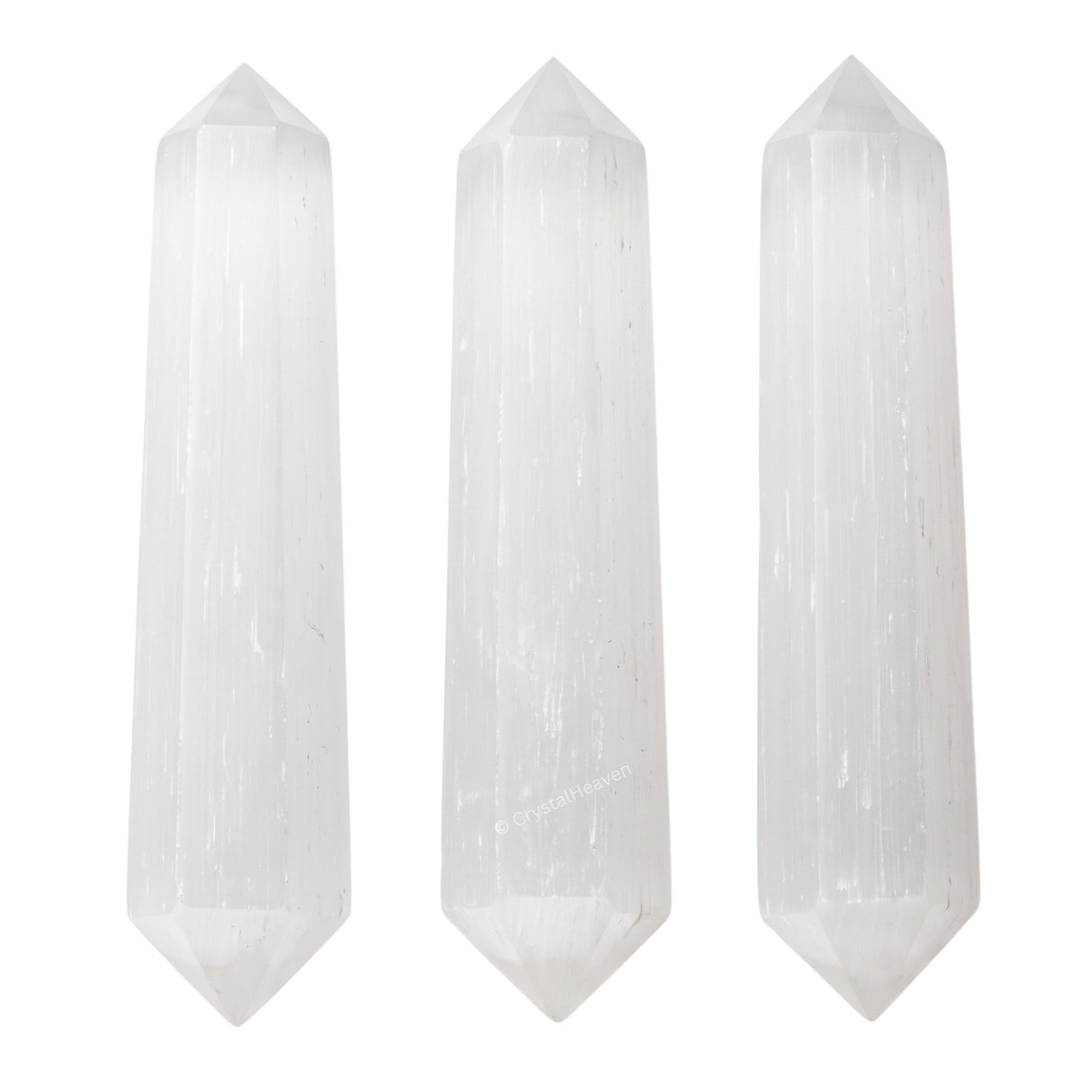 Selenite Pencil Points (Double Terminated) (Set of 50)