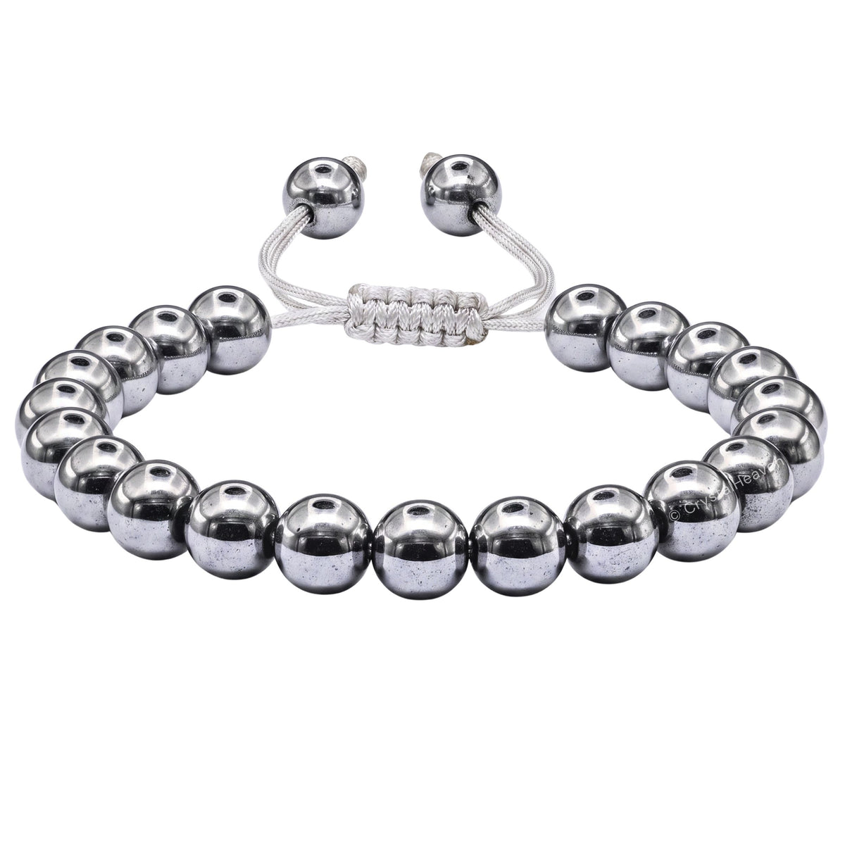 Silver Hematite Bracelet (Adjustable)