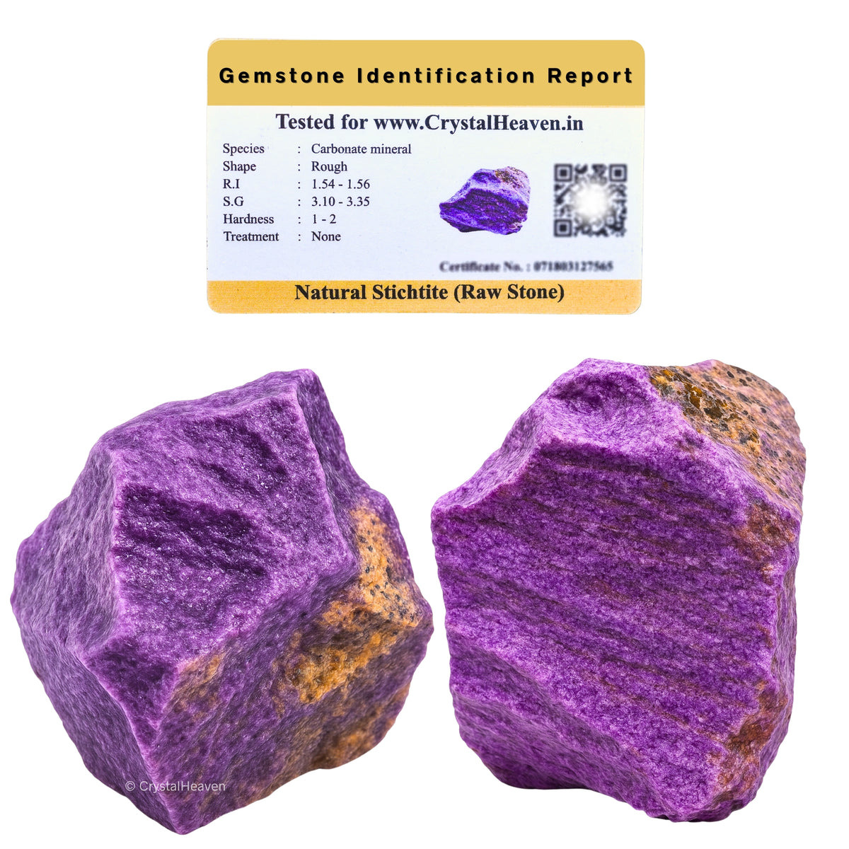 Raw Stichtite Crystals (1 Piece)